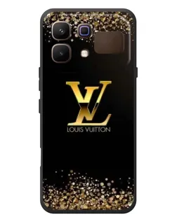 Чехол для Infinix Note 60 с картинкой «LV — золотые искры»