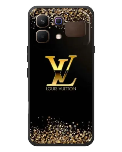 Чехол для Infinix Note 60 с картинкой «LV — золотые искры»
