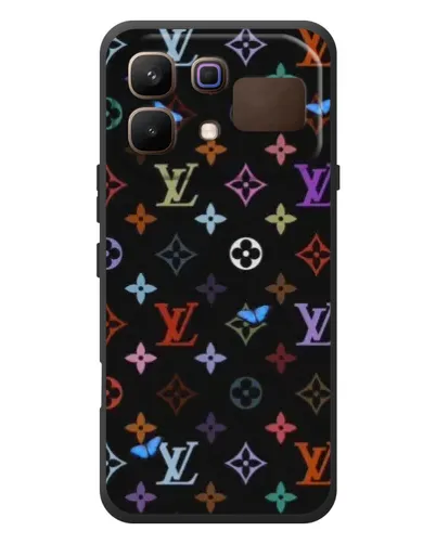 Чехол для Infinix Note 60 с картинкой «Цветная монограмма LV»