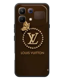 Чехол для Infinix Note 60 с картинкой «LV — золотая печать»