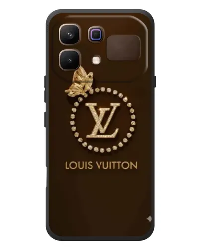 Чехол для Infinix Note 60 с картинкой «LV — золотая печать»