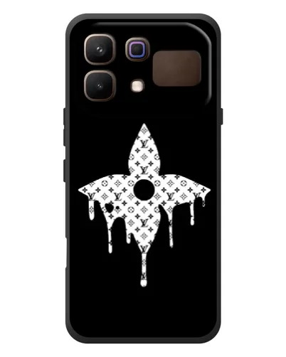 Чехол для Infinix Note 60 с картинкой «Цветочная монограмма»