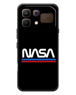 Чехол для Infinix Note 60 с картинкой «NASA — классика Red Blue»