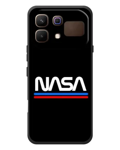 Чехол для Infinix Note 60 с картинкой «NASA — классика Red Blue»
