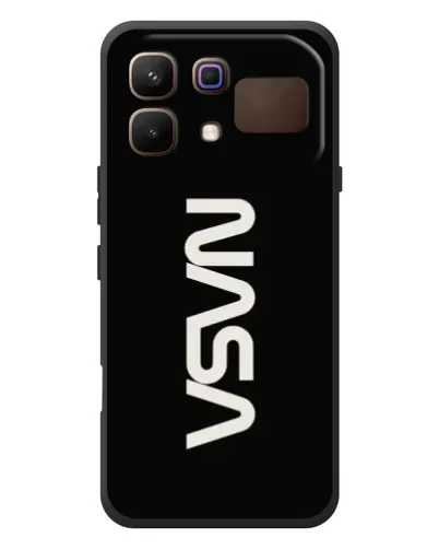 Чехол для Infinix Note 60 с картинкой «NASA — вертикальный логотип»