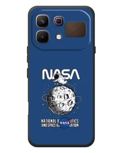 Чехол для Infinix Note 60 с картинкой «NASA — лунная миссия»
