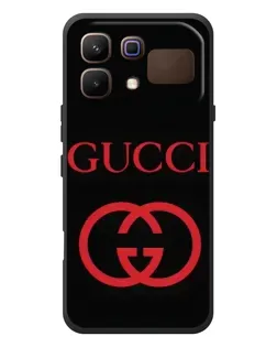 Чехол для Infinix Note 60 с картинкой «Gucci — красный логотип»