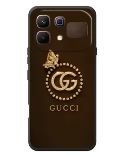 Чехол для Infinix Note 60 с картинкой «Gucci — золотая бабочка»