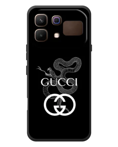 Чехол для Infinix Note 60 с картинкой «Gucci — серебряная змея»