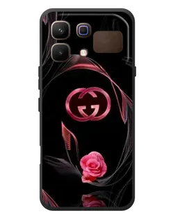 Чехол для Infinix Note 60 с картинкой «Gucci — неоновая роза»