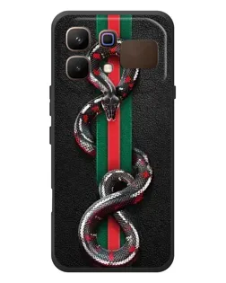 Чехол для Infinix Note 60 с картинкой «Gucci — змея на полосе»