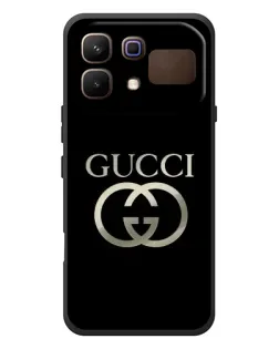 Чехол для Infinix Note 60 с картинкой «Gucci — золото на черном»