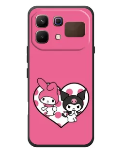 Чехол для Infinix Note 60 с картинкой «Kuromi и My Melody»