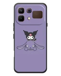 Чехол для Infinix Note 60 с картинкой «Kuromi на лиловом фоне»