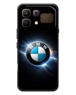 Чехол для Infinix Note 60 с картинкой «BMW — неоновое сияние»