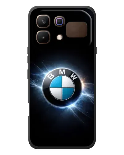 Чехол для Infinix Note 60 с картинкой «BMW — неоновое сияние»