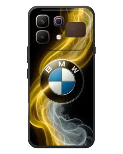 Чехол для Infinix Note 60 с картинкой «Золотистый дым BMW»