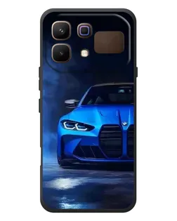 Чехол для Infinix Note 60 с картинкой «Голубая BMW M4»