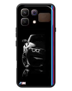 Чехол для Infinix Note 60 с картинкой «Силуэт BMW в темноте»