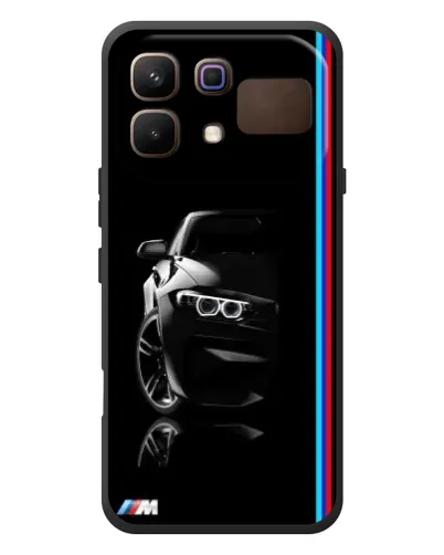 Чехол для Infinix Note 60 с картинкой «Силуэт BMW в темноте»