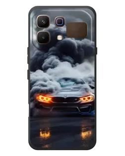 Чехол для Infinix Note 60 с картинкой «BMW в дыму»