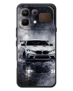 Чехол для Infinix Note 60 с картинкой «BMW сквозь туман»
