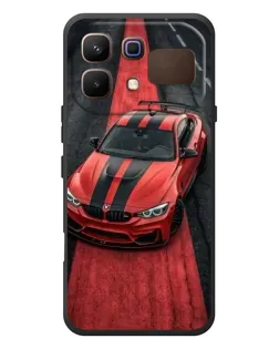 Чехол для Infinix Note 60 с картинкой «BMW на красной дорожке»