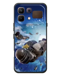 Чехол для Infinix Note 60 с картинкой «Десант PUBG — прыжок»
