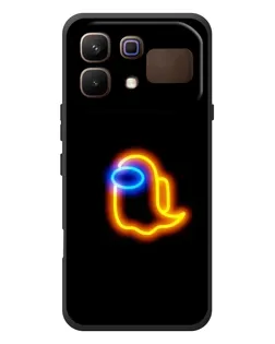 Чехол для Infinix Note 60 с картинкой «Among Us неоновое сияние»