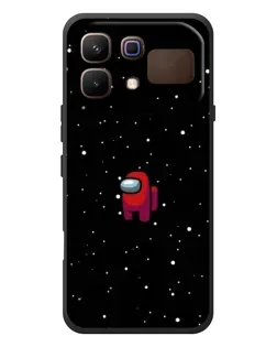 Чехол для Infinix Note 60 с картинкой «Красный Among Us»