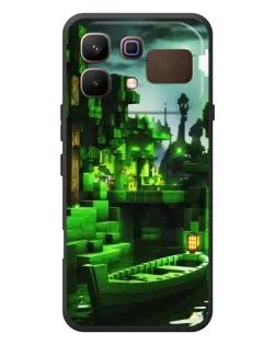Чехол для Infinix Note 60 с картинкой «Minecraft лесной пейзаж»