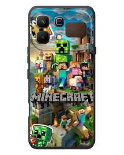 Чехол для Infinix Note 60 с картинкой «Замок Minecraft»
