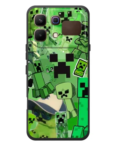 Чехол для Infinix Note 60 с картинкой «Криперы Minecraft»