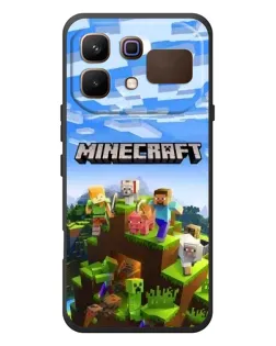 Чехол для Infinix Note 60 с картинкой «Minecraft классический мир»