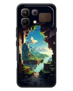 Чехол для Infinix Note 60 с картинкой «Вид из пещеры»