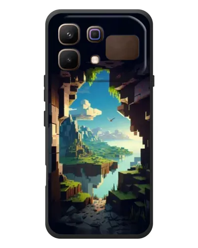 Чехол для Infinix Note 60 с картинкой «Вид из пещеры»