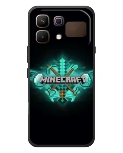 Чехол для Infinix Note 60 с картинкой «Minecraft Diamond лого»