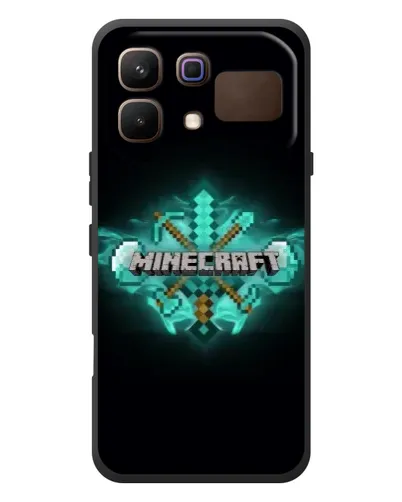 Чехол для Infinix Note 60 с картинкой «Minecraft Diamond лого»