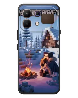 Чехол для Infinix Note 60 с картинкой «Зимний Minecraft»