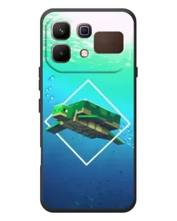 Чехол для Infinix Note 60 с картинкой «Черепаха Minecraft»