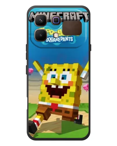Чохол для Infinix Note 60 з картинкою «Губка Боб Minecraft» Чохол для Infinix Note 60 з картинкою «Губка Боб Minecraft»