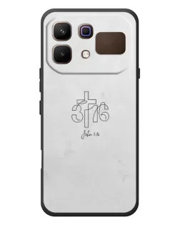 Чехол для Infinix Note 60 с картинкой «Иоанна 3:16 Крест»