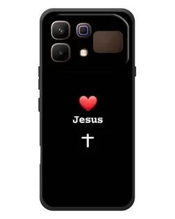 Чехол для Infinix Note 60 с картинкой «Сердце - Jesus»