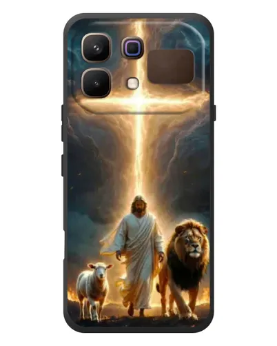 Чехол для Infinix Note 60 с картинкой «Лев Иуды и Свет» Чехол для Infinix Note 60 с картинкой «Лев Иуды и Свет»