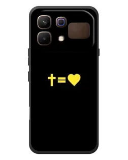 Чехол для Infinix Note 60 с картинкой «Сердце и Крест»