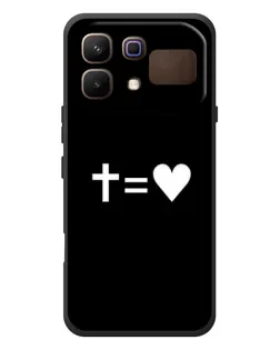 Чехол для Infinix Note 60 с картинкой «Крест и Сердце»