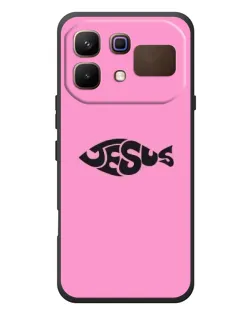 Чехол для Infinix Note 60 с картинкой «Розовый символ  Jesus»