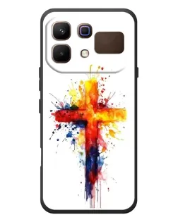 Чехол для Infinix Note 60 с картинкой «Акварельный крест»