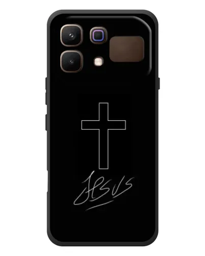 Чохол для Infinix Note 60 з картинкою «Графічний хрест Jesus» Чохол для Infinix Note 60 з картинкою «Графічний хрест Jesus»