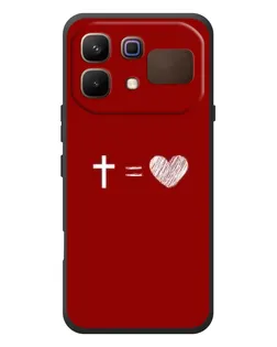 Чехол для Infinix Note 60 с картинкой «Уравнение любви»
